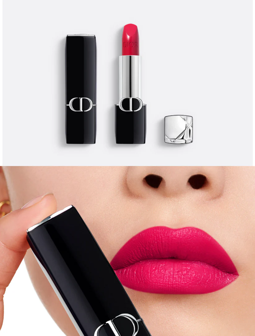 Dior Rouge Satin Matte Lipstick – Intense Color & 16H Comfort | 3.5 g