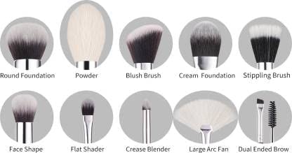 BEILI 20 Pcs Super Soft Makeup Brush Set – Professional, Versatile & Luxuriously Soft | Black