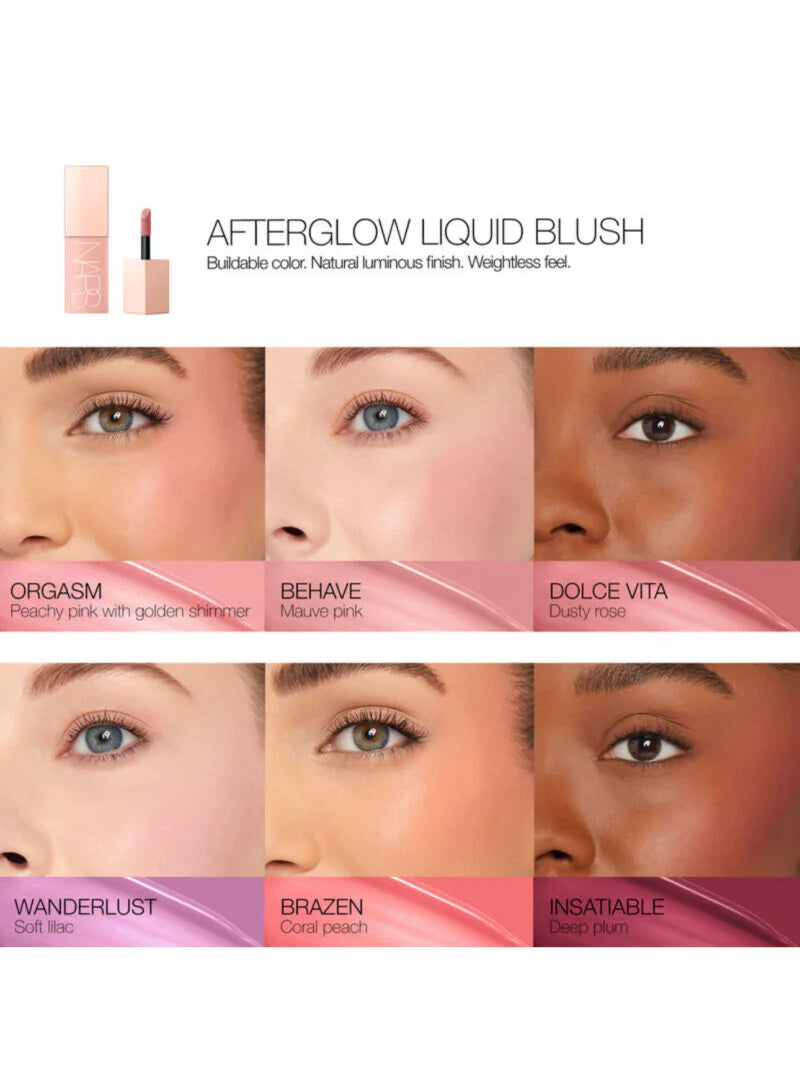 NARS Afterglow Liquid Blush – Multiple Shades | 7 ML