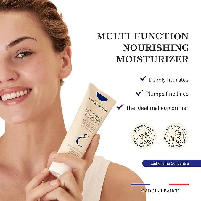 Embryolisse Lait-Crème Concentré – Iconic French Moisturizer, Primer & Makeup Remover | 75 ML
