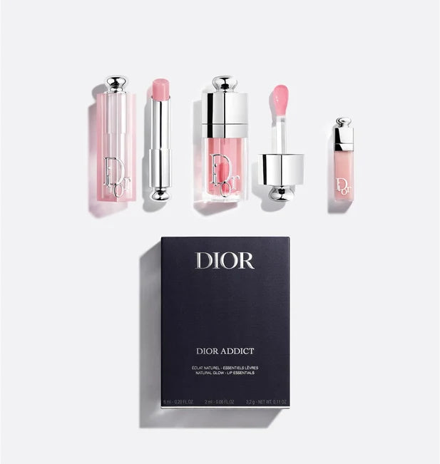 Dior Addict Natural Glow Lip Essentials Set – Hydrating Lip Care Collection