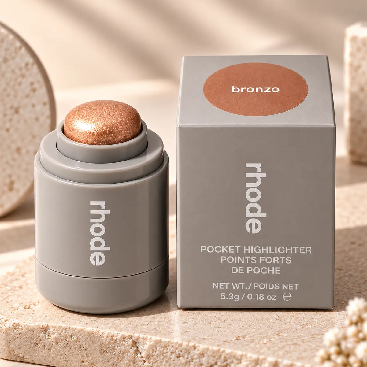 rhod Pocket Highlight – Buildable Cream Highlighter Stick for a Natural Radiant Glow | 5.3g