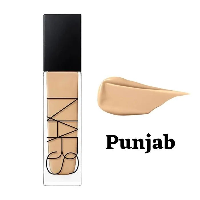 Foundation bottle with 'Punjab' shade name on a white background