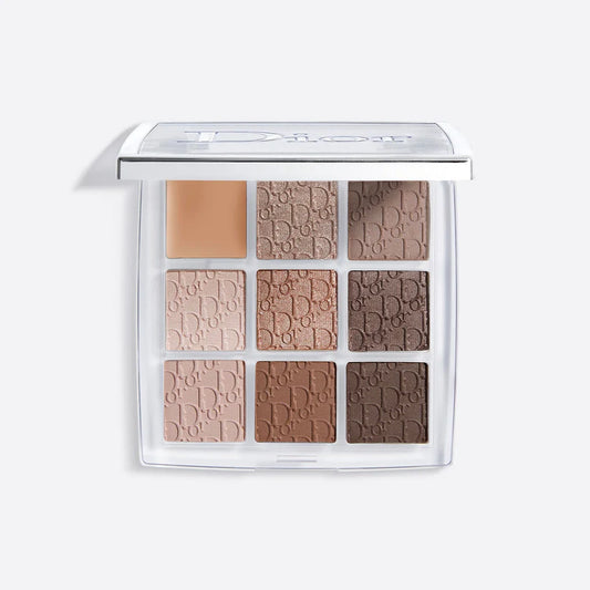 Dior eyeshadow palette with nine shades on a white background