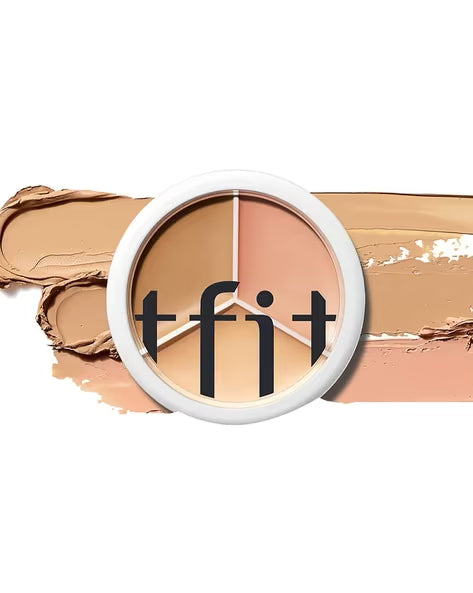 TFIT Cover Up Pro Concealer Palette – 3-in-1 High Coverage, Waterproof & Lightweight Cream Formula | 15 g