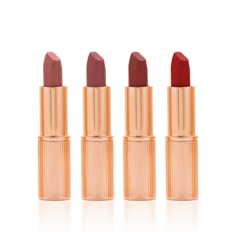 Charlotte Tilbury Iconic Mini Lip Wardrobe – 4 Mini Luxury Lipsticks Gift Set