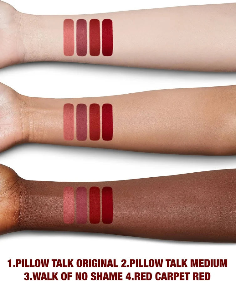 Charlotte Tilbury Iconic Mini Lip Wardrobe – 4 Mini Luxury Lipsticks Gift Set