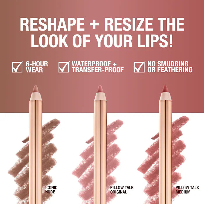 Charlotte Tilbury Iconic Mini Lip Cheat Trio – 3 Mini Lip Liners in Signature Shades