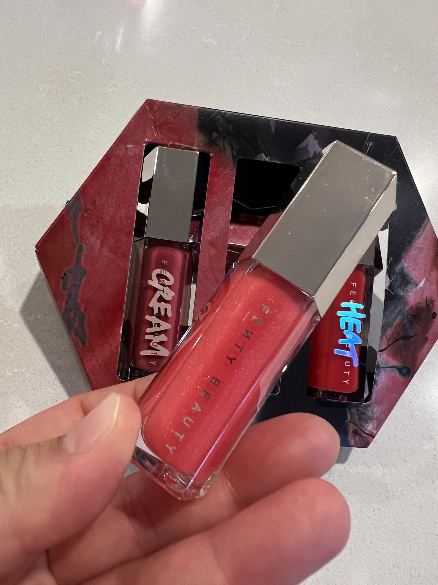 Fenty Beauty Glossy Posse VII – Full-Size Lip Gloss Trio Set