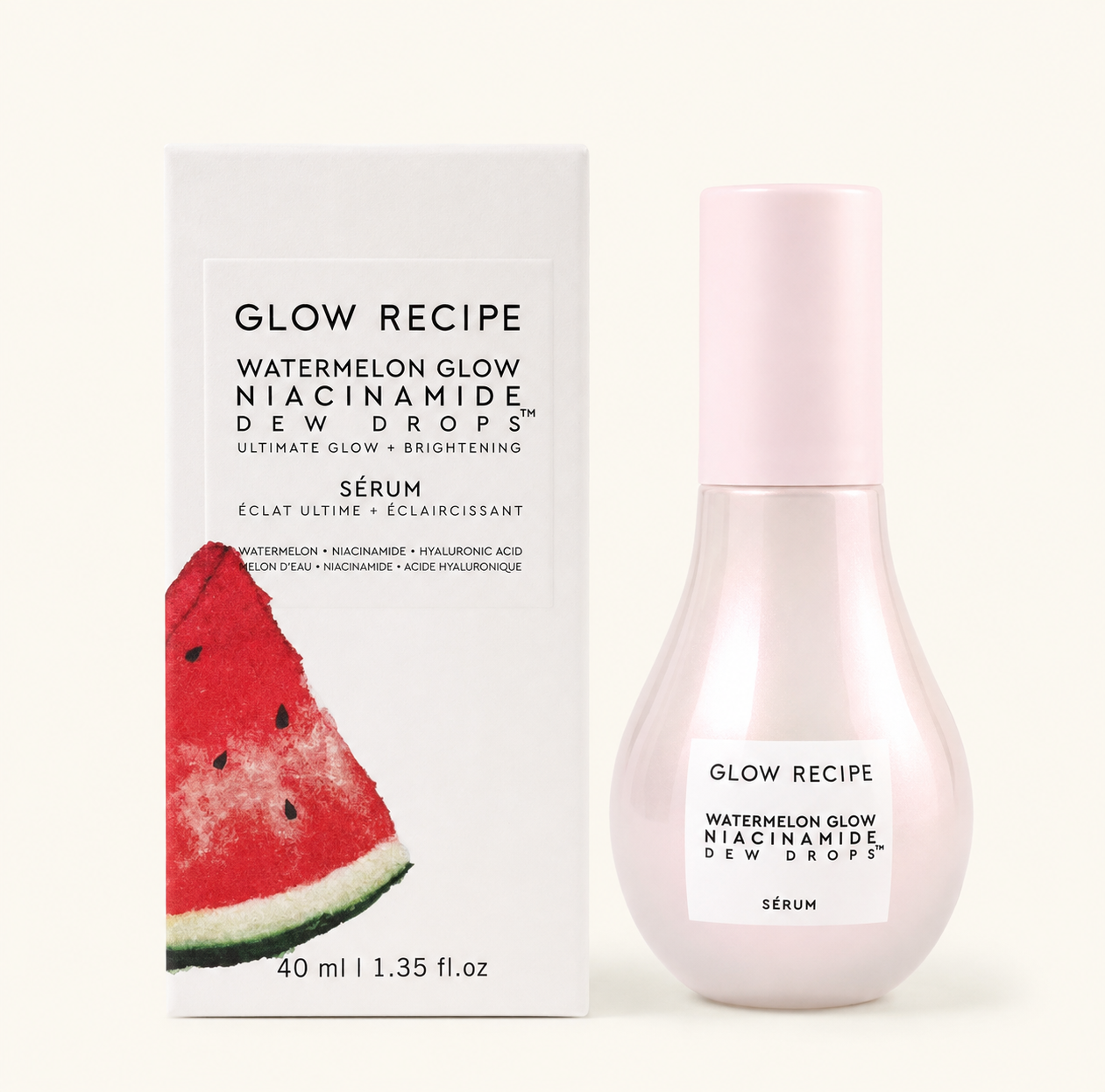 Glow Recipe Watermelon Glow Niacinamide Dew Drops – Brightening Glow Serum | 40ML