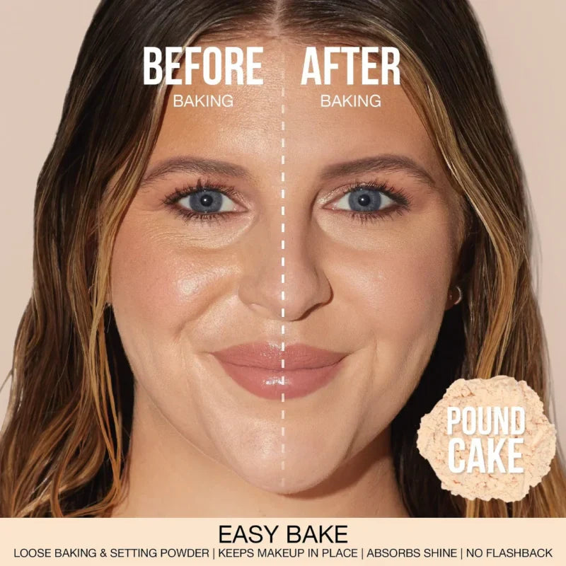 Huda Beauty Easy Bake Loose Baking & Setting Powder – 10H Wear, Poreless Matte Finish | 29 g