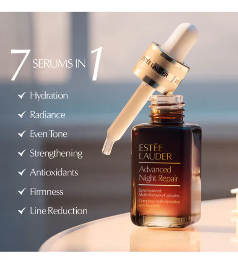 Estée Lauder Powerful Nighttime Repair Duo – Anti-Aging Serum & Eye Cream Set | 50 mL + 15 mL