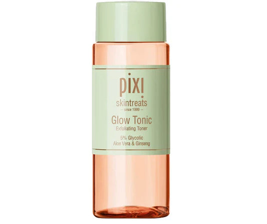 Pixi Glow Tonic – 5% Glycolic Acid Exfoliating Toner with Aloe Vera & Ginseng | 100 ML / 250 ML