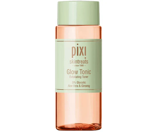 Pixi Glow Tonic – 5% Glycolic Acid Exfoliating Toner with Aloe Vera & Ginseng | 100 ML / 250 ML