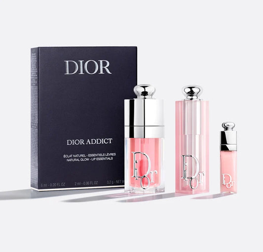 Dior Addict Natural Glow Lip Essentials Set – Hydrating Lip Care Collection