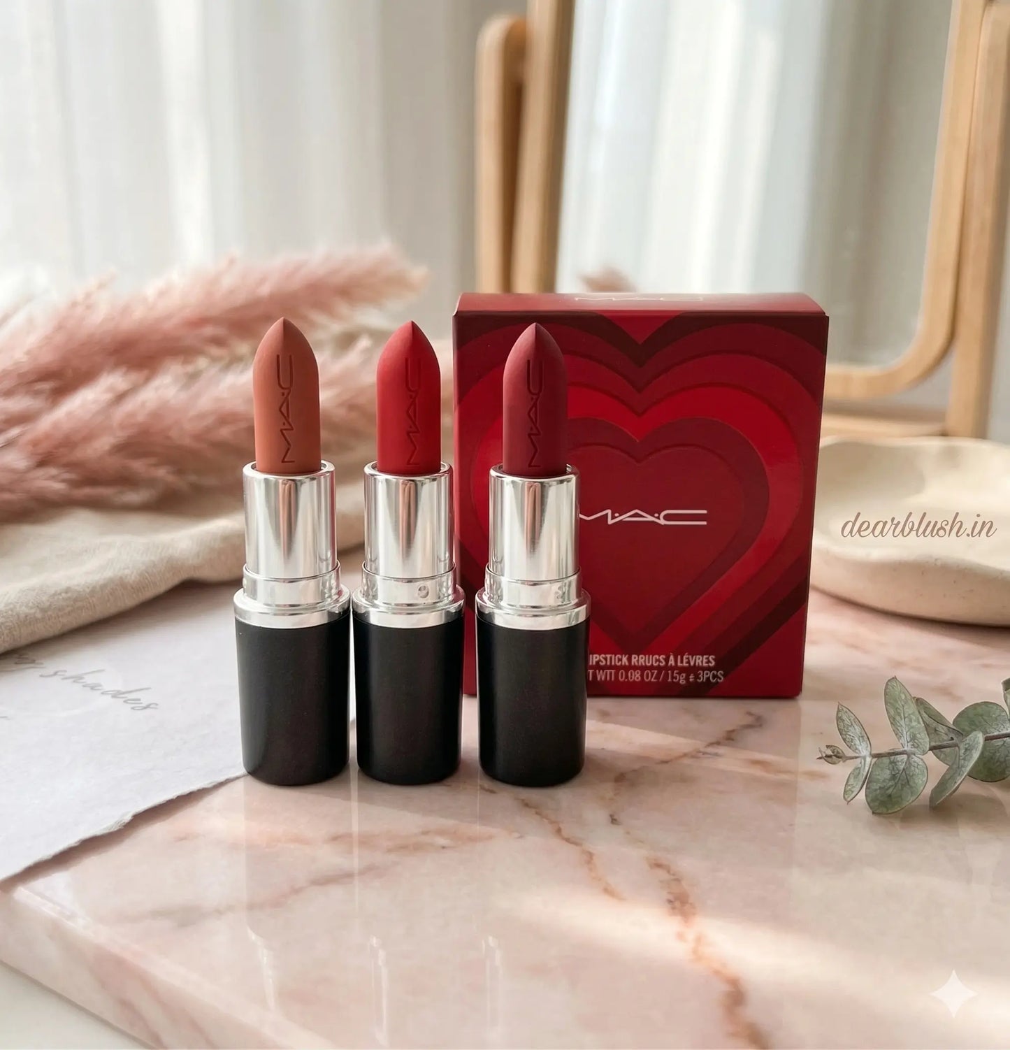 MAC Matte Lipstick Rouge À Lèvres Mini Set – 3-Piece Mini Matte Lipstick Collection | 1.8 g Each