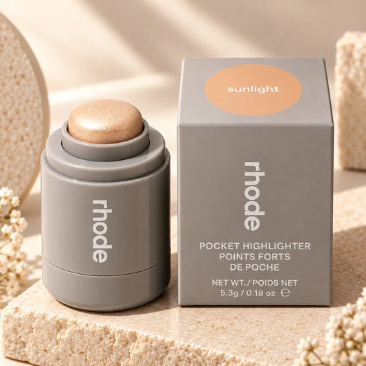 rhod Pocket Highlight – Buildable Cream Highlighter Stick for a Natural Radiant Glow | 5.3g